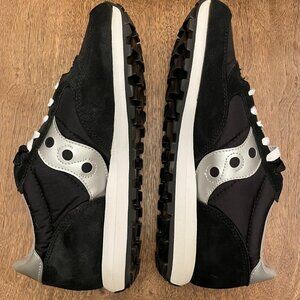NEW SAUCONY Jazz Men's Black and Silver Size 9.5
